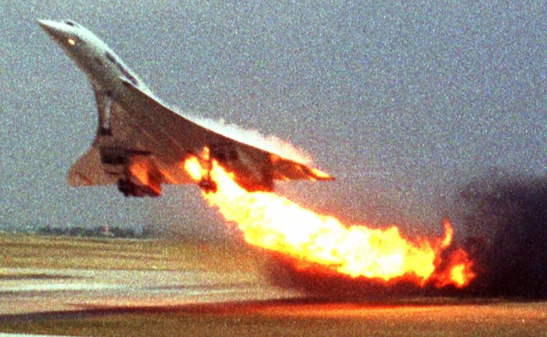 Accidente del 25 de julio de 2000 del avión Concorde. Foto: ESPECIAL
