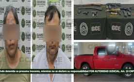 Elementos de la Guardia Civil de San Luis Potosí detienen a exalcalde de Tampamolón y su esposa; les decomisan arsenal