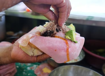 La torta de la barda tiene de todo, pruébala cuando vayas a Tampico