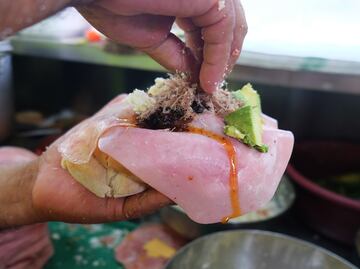 La torta de la barda tiene de todo, pruébala cuando vayas a Tampico