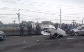 Registran choque múltiple en México-Pachuca; reportan cuatro lesionados