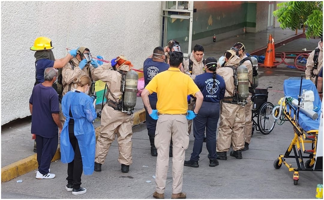 Desalojan el Hospital General de Culiacán por intoxicación de un paciente que contagió a 3 médicos y un paramédico (16/11/2024). Foto: Especial