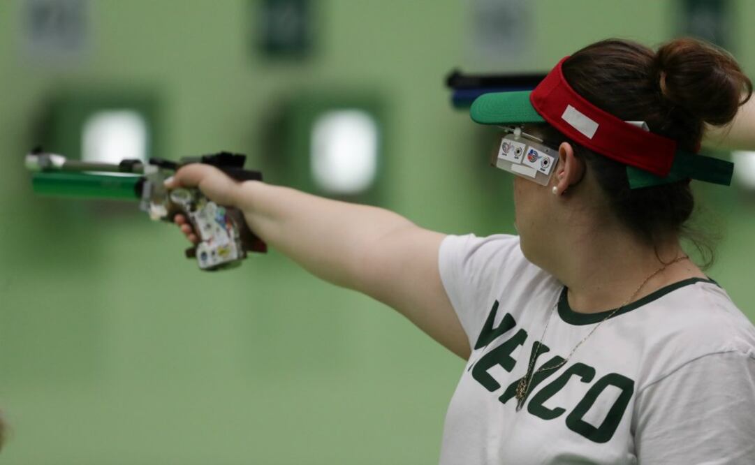 La tiradora mexicana durante las pruebas preliminares. Foto: Iván Stephens