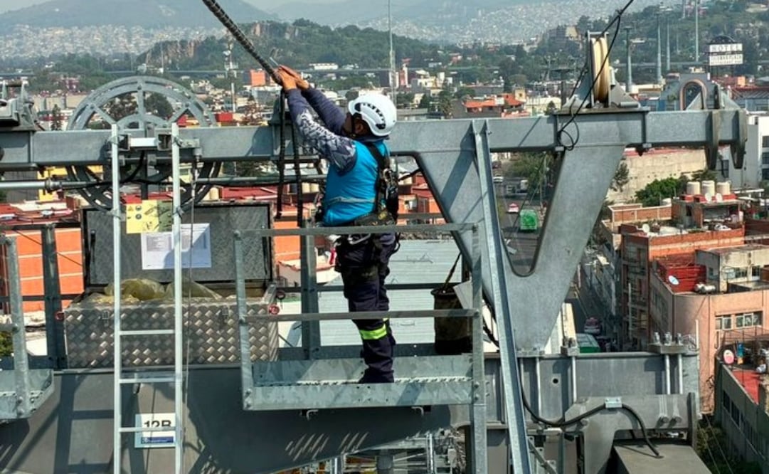 Continúan la revisión anual de la Línea 1 del Cablebús. Foto: Especial