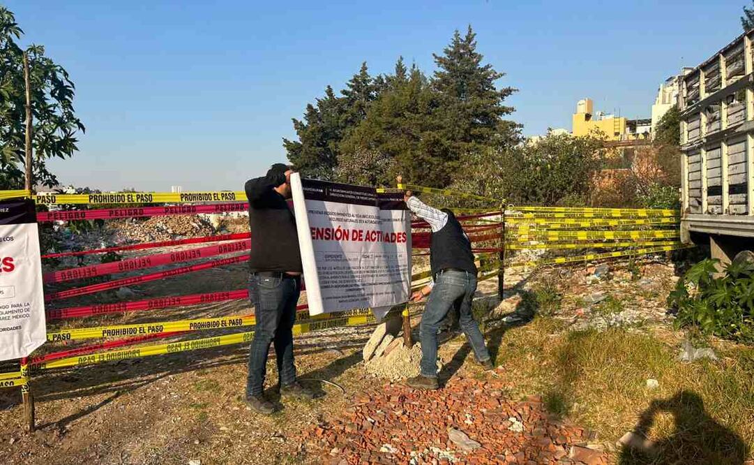 Este tipo de tiros son operados por grupos que se han resistido a respetar las normas ambientales, incluso con actos violentos, por lo que el operativo fue acompañado por ocho policías municipales. Foto: Especial