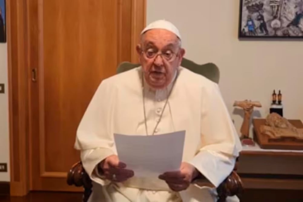 Discurso del papa Francisco sobre los medios de comunicación. Foto: tomada de video