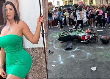 Tiktoker ofrece reparar moto de hombre que agredió a mujeres en marcha del 8M en CDMX