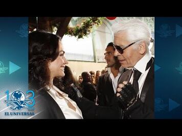 Famosos dedican mensajes de despedida a Karl Lagerfeld