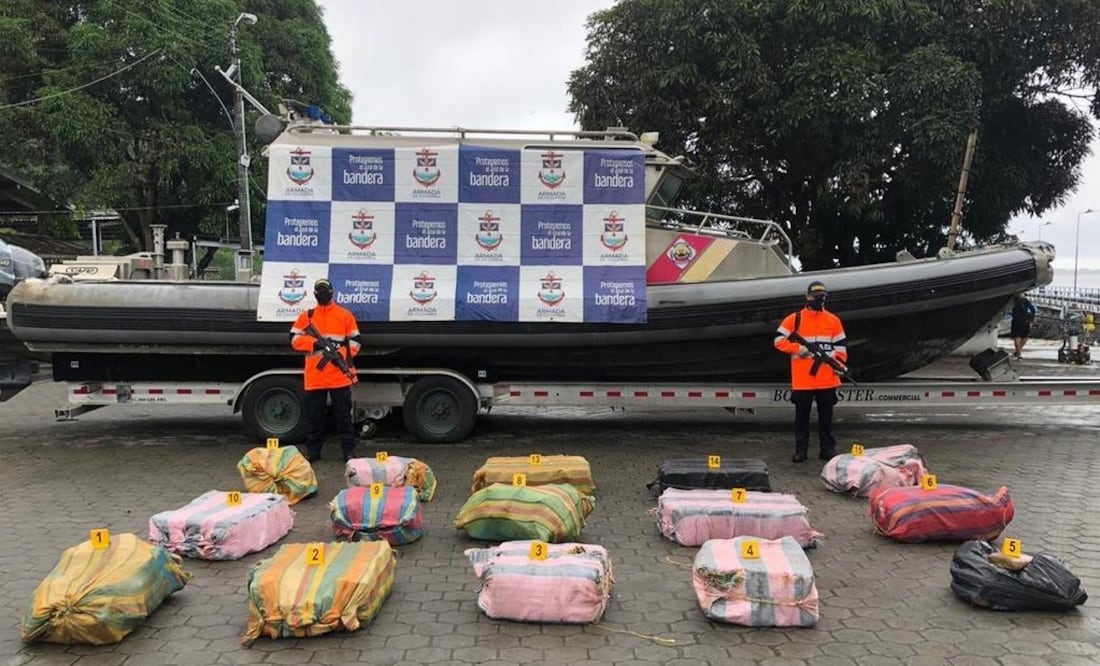 Authorities said the shipment belonged to Colombian criminal group Grupo Armado Organizado Residual - Photo: Taken from Twitter