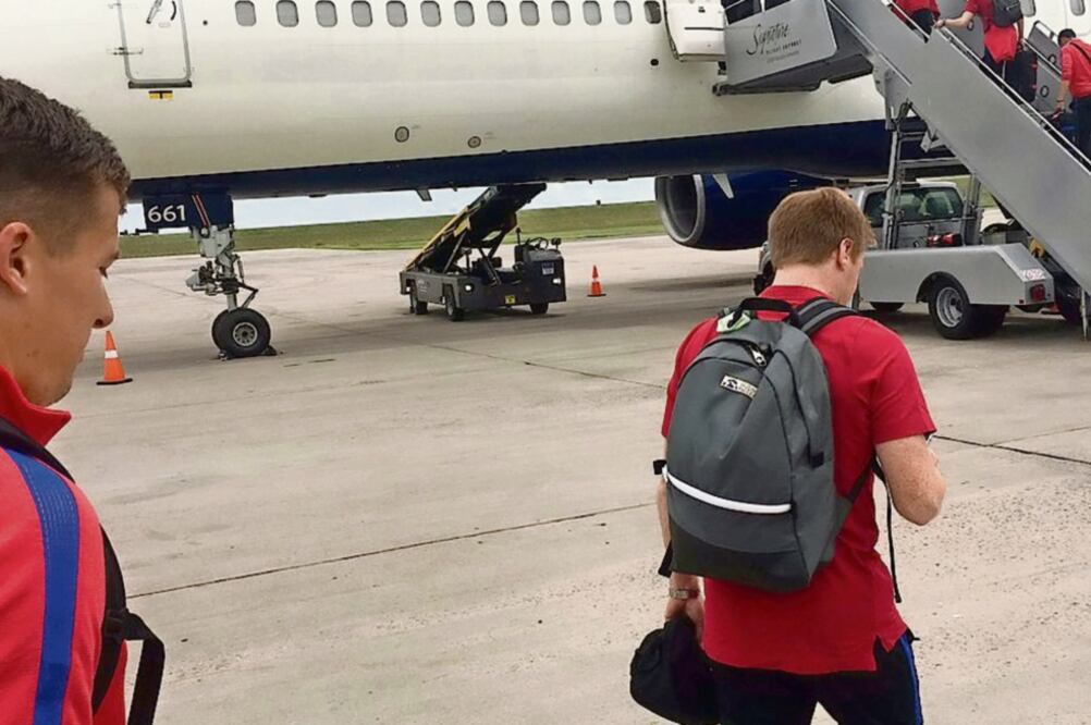 Los norteamericanos entrenarán hoy en el Coloso de Santa Úrsula. (TWITTER)