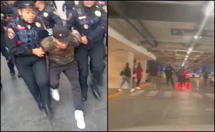 VIDEOS: “¡Me duele!” captan a ladrón herido y momento de la persecución en plaza Mitikah