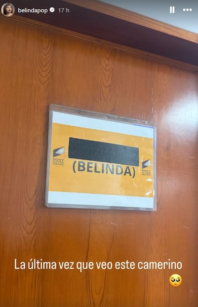 Belinda le dice adiós al proyecto de la serie "Carlota".