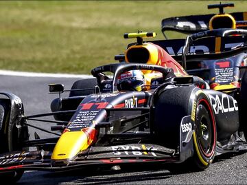 Checo Pérez y Max Verstappen logran doble podio en el Gran Premio de Bélgica