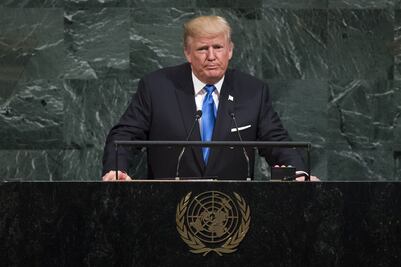 Acuerdo nuclear con Irán es "una vergüenza" para EU, afirma Trump ante ONU