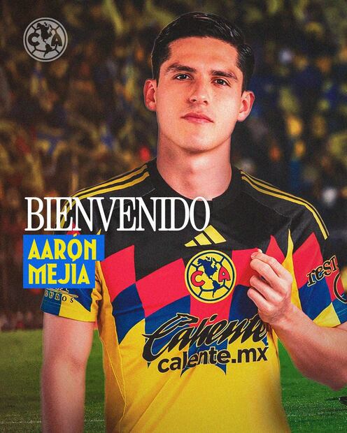 Aaron Mejía fue anunciado como refuerzo americanista. FOTO: @ClubAmerica