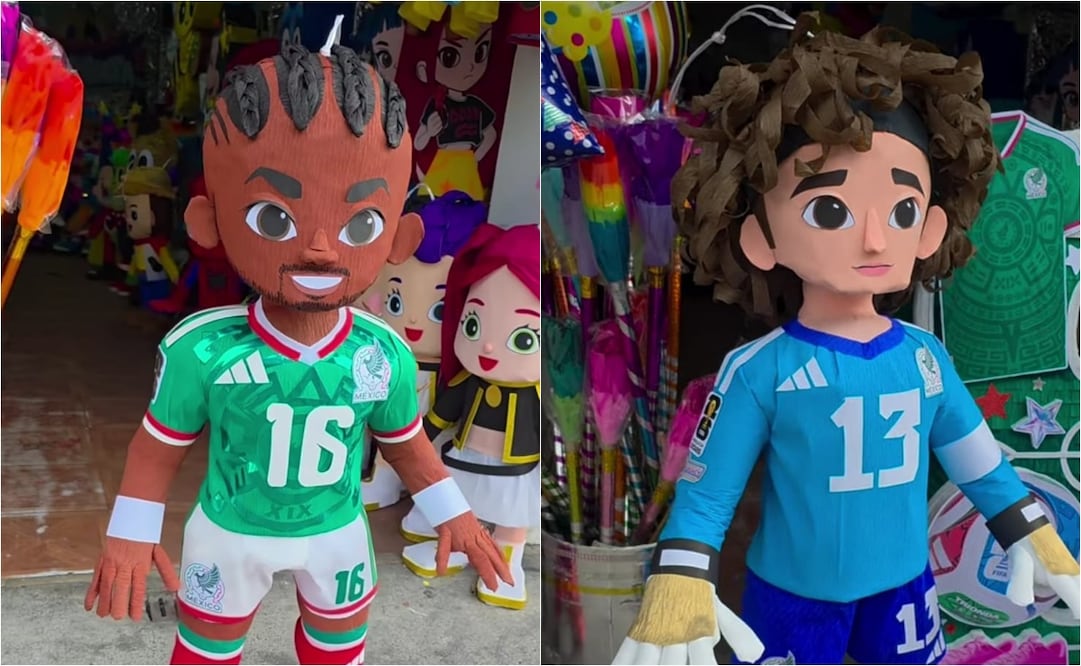FOTO: ESPECIAL - Lanzan piñatas de Julián Quiñones y Guillermo Ochoa después de la Copa del Mundo