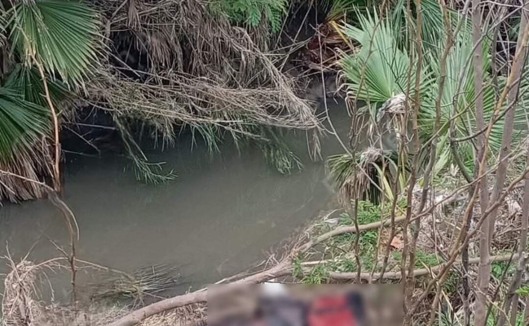 El cuerpo de Jorge Luis Elías Leal, hermano de exalcalde de Reynosa, Tamaulipas fue encontrado en el Canal Rodhe (01/03/2025). Foto: Especial