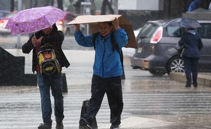 Reportan lluvia en nueve delegaciones de la CDMX