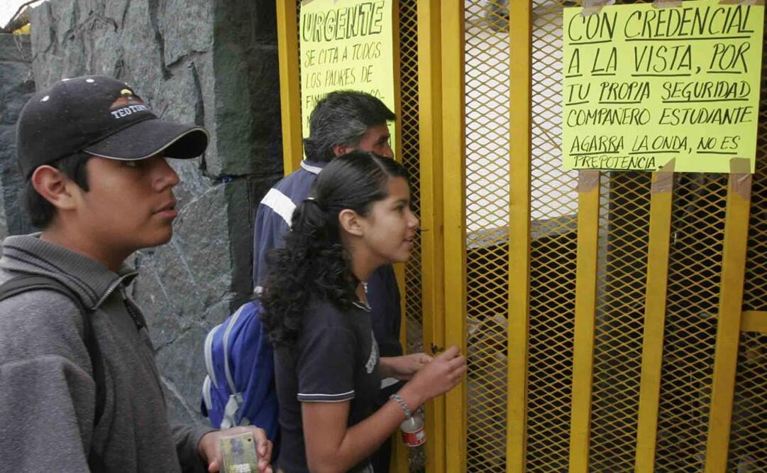 Prepa 5 de la UNAM vuelve a clases tras levantar paro