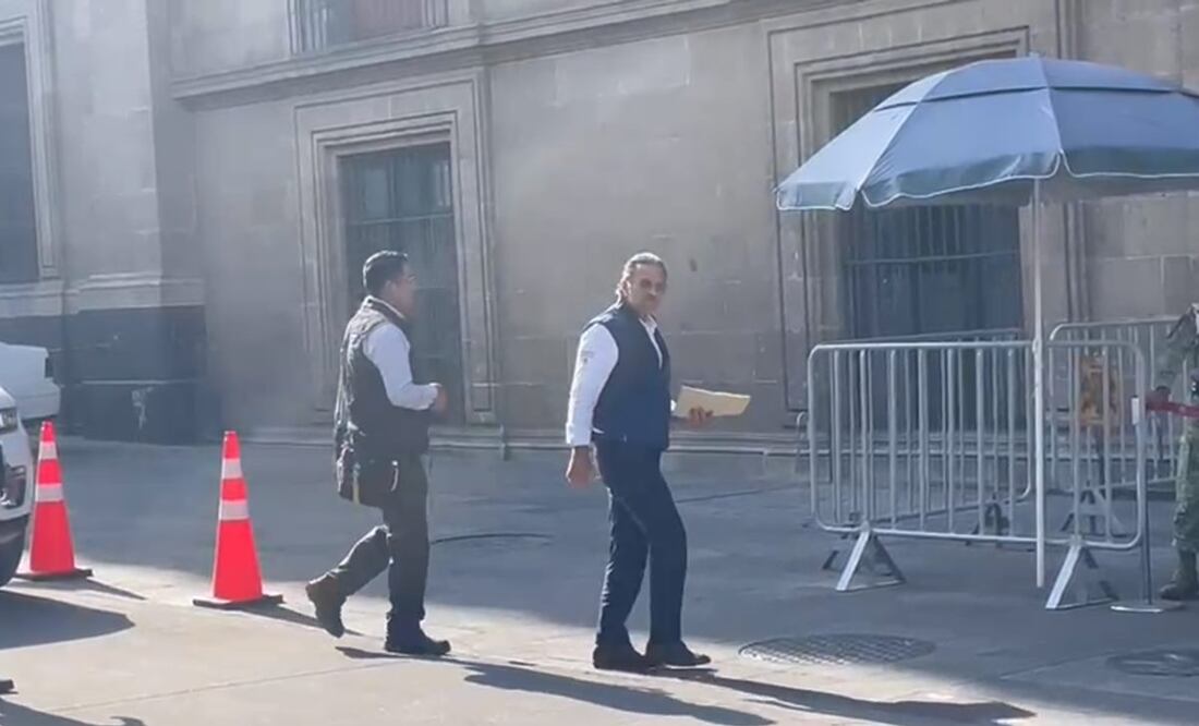 Octavio Oropeza, titular de Pemex llega a Palacio Nacional. Foto: Pedro Villa y Caña/EL UNIVERSAL