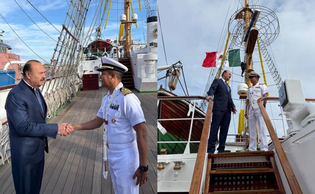 Buque Escuela Cuauhtémoc reanuda sus operaciones tras choque en puente de Brooklyn. Foto: Especial