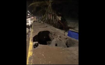 Por efectos del huracán “Kay” cierran bahía en el municipio de Elota, Sinaloa