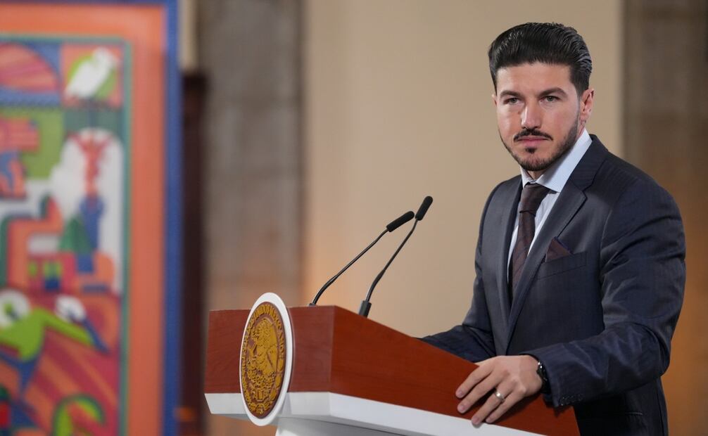 El gobernador de Nuevo León, Samuel García Sepúlveda, presentó los avances rumbo a la Copa Mundial de Futbol 2026, destacando que el estado estará completamente blindado en materia de seguridad. Foto: Presidencia
