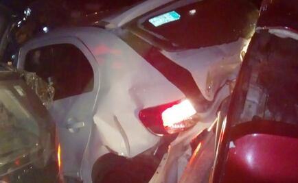 Tráiler impacta seis vehículos en la autopista Naucalpan-Ecatepec