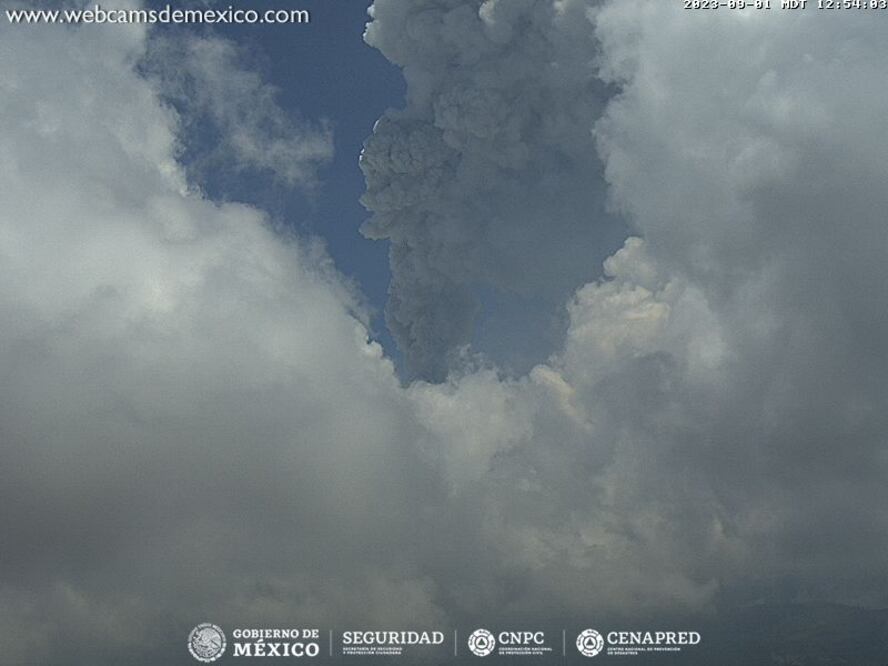 VIDEO: Popocatépetl inicia septiembre con incremento de actividad