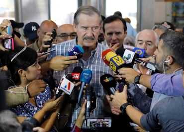 Fox y otros ex presidentes llegan a Venezuela para plebiscito contra Maduro