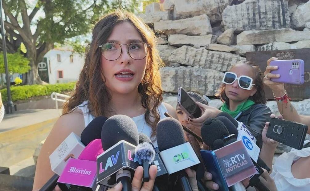 Colectivos de feministas exigieron a los diputados rechazar la iniciativa de gestación subrogada en Morelos (11/09/2025). Foto: Especial