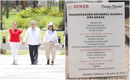 Cocina Chontal sirvió pejelagarto asado en inauguración de la Refinería Olmeca