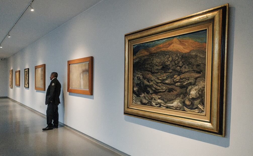 Conmemoración al 50 aniversario del Museo Carrillo Gil con un recorrido de exposiciones como una colección de Siqueiros y Carrillo Gil con la compañía de Tatiana Cuevas,Gabriela Saenz Carrillo y Lucina Jiménez. Foto: Yaretzy M. Osnaya /EL UNIVERSAL.