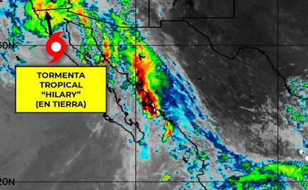 AMLO asegura que huracán Hilary, degradado a tormenta, no ha dejado muchos daños en península de BC