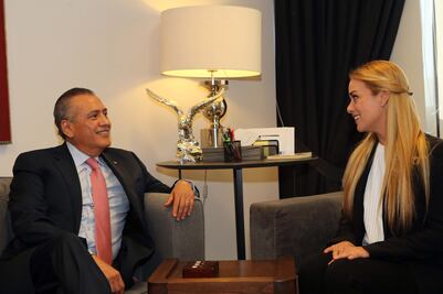 Beltrones recibe a Lilian Tintori