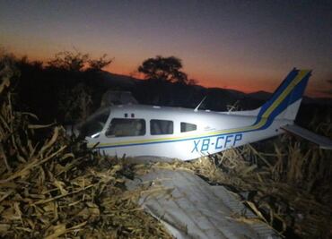 Se desploma avioneta en Morelos; es propiedad de una escuela de aviación