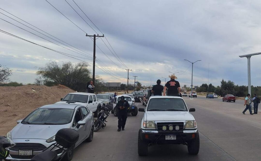 En distintos puntos de Baja California Sur, docentes protestaron contra la reforma a Ley del ISSSTE (06/03/2025). Foto: Especial