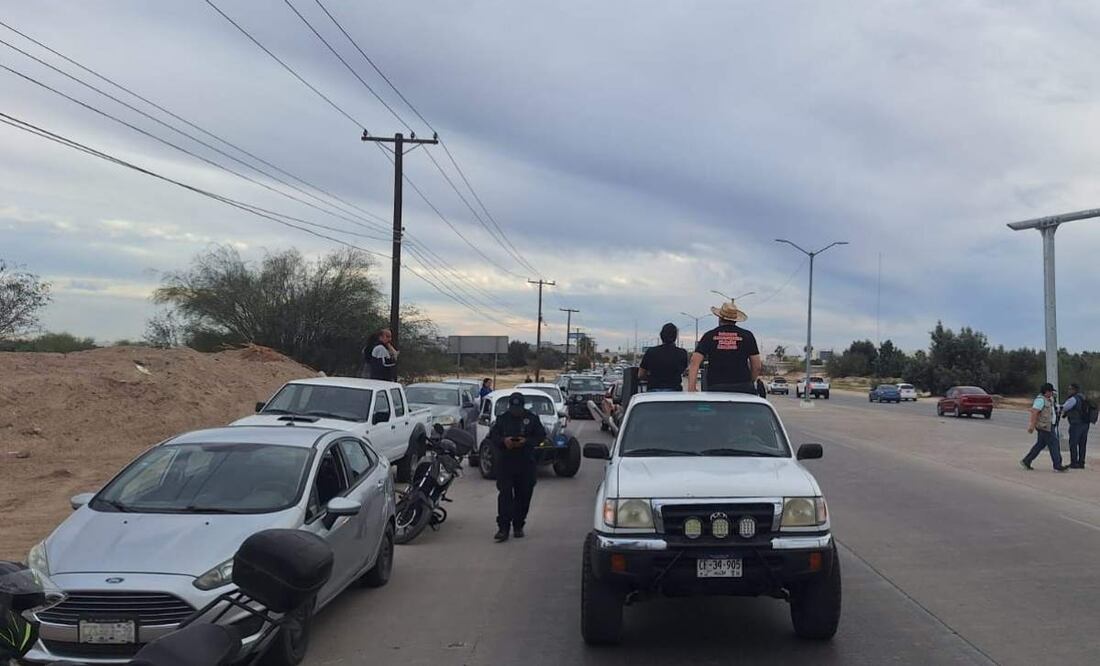 En distintos puntos de Baja California Sur, docentes protestaron contra la reforma a Ley del ISSSTE (06/03/2025). Foto: Especial