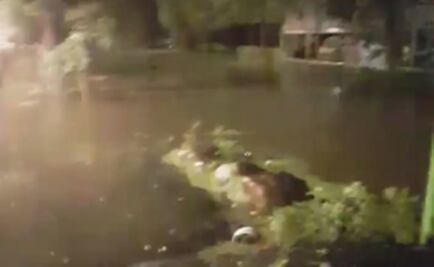 Video. Desbordamiento de canal de Caltongo