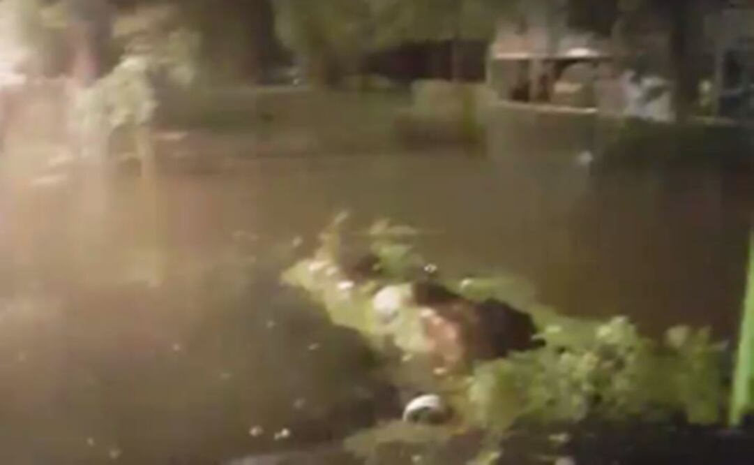 Video. Desbordamiento de canal de Caltongo