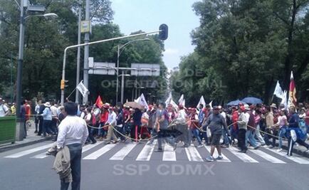 Llega marcha de Delfina Gómez a Los Pinos
