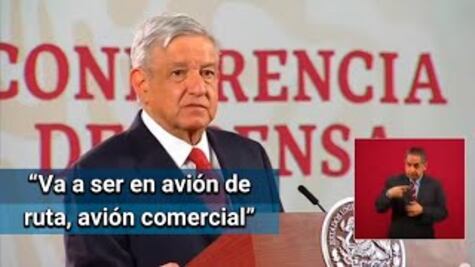 AMLO descarta realizar visita a EU en avión privado