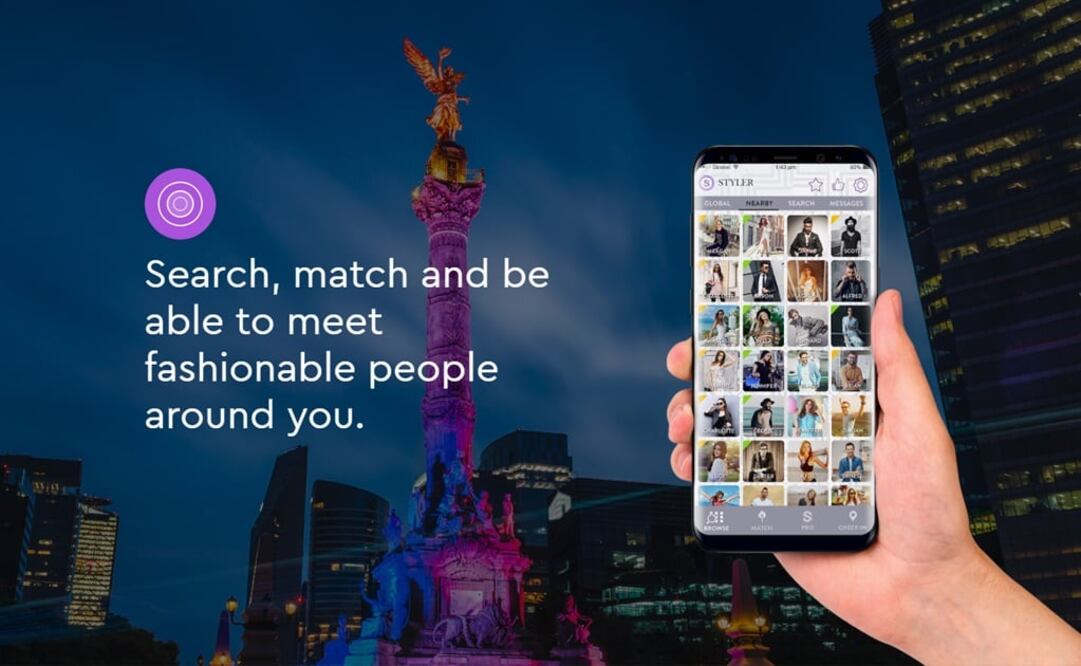 In order to “match” with someone, or rule out certain people, users may slide left or right - Photo: Taken from Styler's personal website