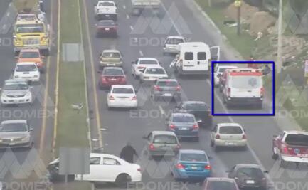 Video. Conductor da un "cerrón" y genera choque múltiple en calzada Pacífico de Zinacantepec