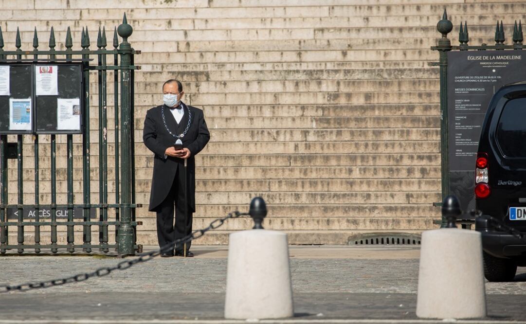 Funeral ceremony at Madeleine Church in Paris, France. Photo: Nasser Berzane/ABACAPRESS.COM via REUTERS