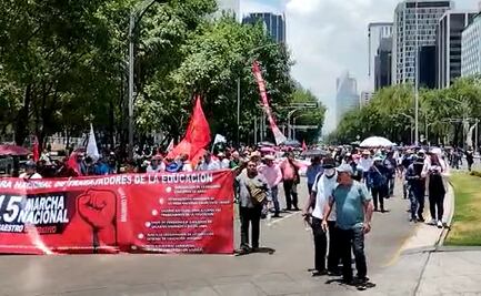 Insuficiente aumento salarial al magisterio, exigimos 100%: CNTE marcha al Zócalo
