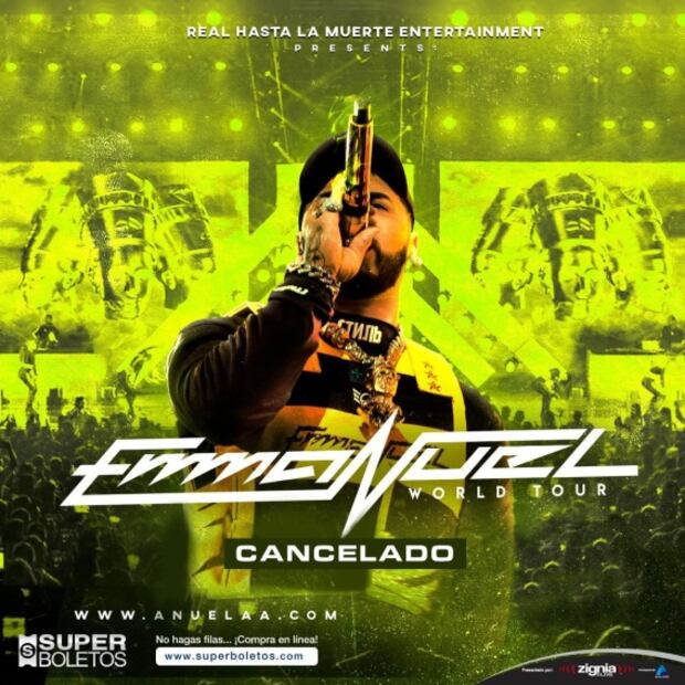 Anuel AA cancela gira de conciertos en México