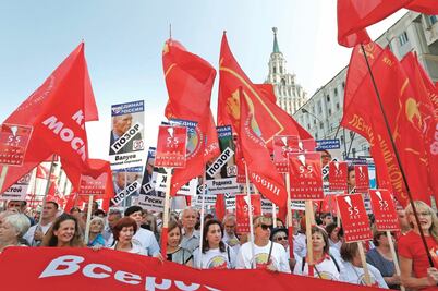 Protestan en Rusia contra reforma de pensiones