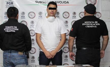 Detienen a hombre por transportar 20 kilos de goma de opio y fentanilo en Sonora