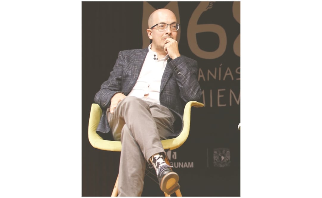 Jorge Volpi presentó la conferencia titulada “Los intelectuales y el 68”. (AGUSTIN SALINAS. EL UNIVERSAL)